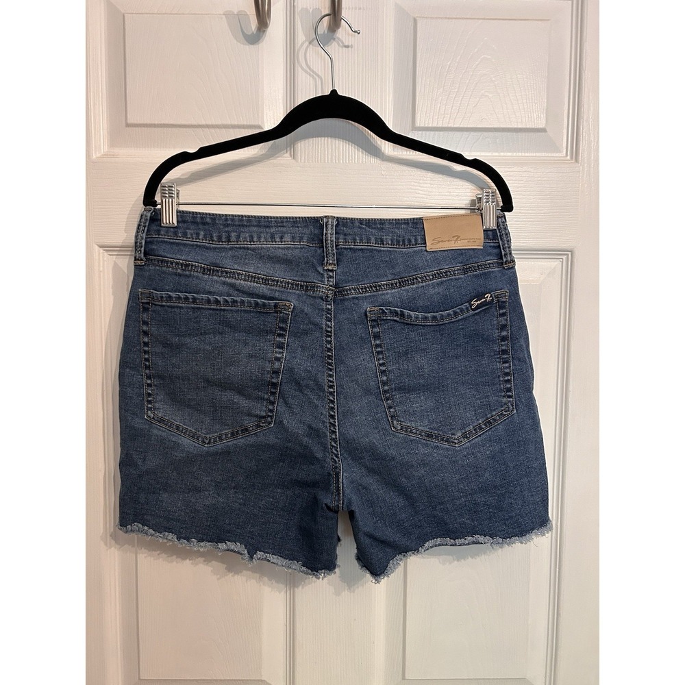 Seven 7 premium quality‎ brand womens 12 blue jeans denim Weekend shorts